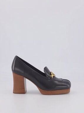 Jeffrey Campbell Honorary Platform Loafer Black Heels 7